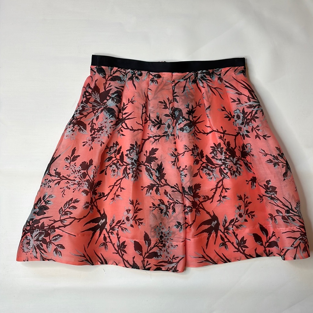 Floral Silk Skirt By Nanette Lepore